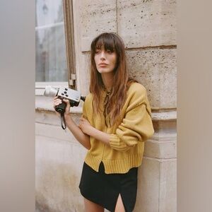 ZARA | Mustard Yellow Women's Sweater